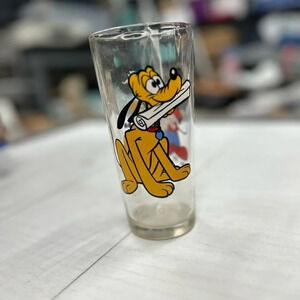 Vintage 1978 Walt Disney Productions Pluto Pepsi Drinkware Happy Birthday Mickey